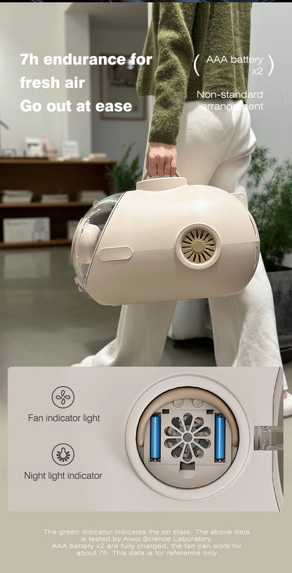 PurrfectPose Capsule Backpack™ – The Ultimate Celebrity-Approved Pet Carrier!