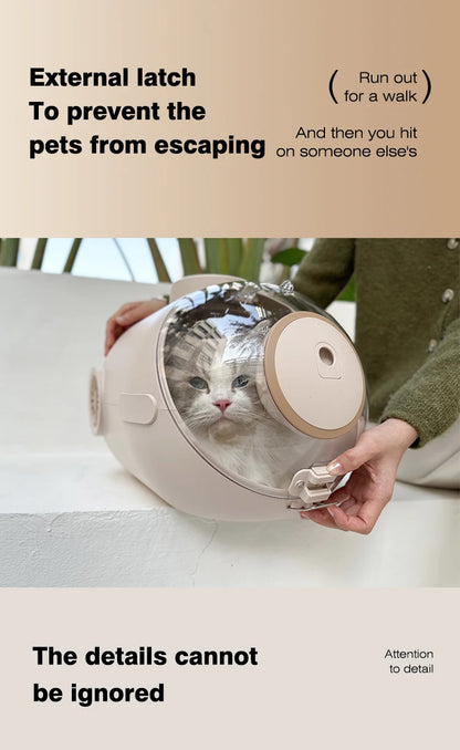 PurrfectPose Capsule Backpack™ – The Ultimate Celebrity-Approved Pet Carrier!