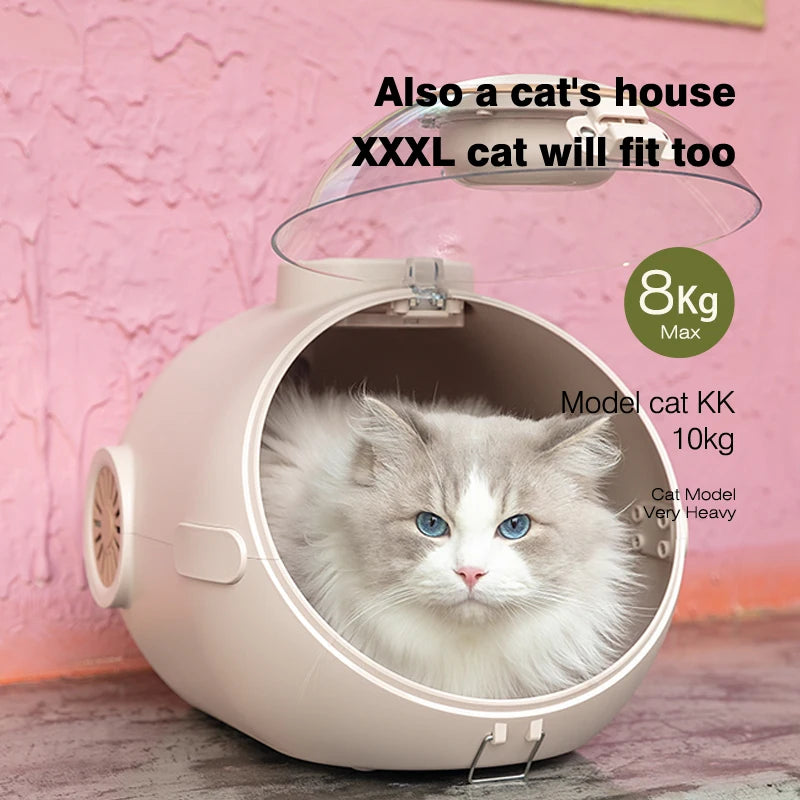 PurrfectPose Capsule Backpack™ – The Ultimate Celebrity-Approved Pet Carrier!