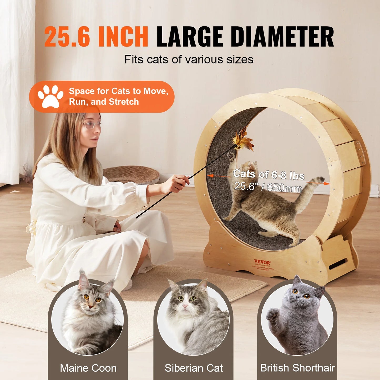 WhiskerFit Luxury Wheel™ – The Purr-fect Fitness Must-Have for Your Cat!