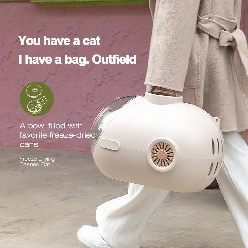 PurrfectPose Capsule Backpack™ – The Ultimate Celebrity-Approved Pet Carrier!
