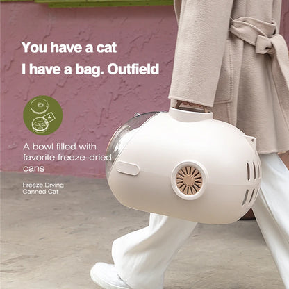 PurrfectPose Capsule Backpack™ – The Ultimate Celebrity-Approved Pet Carrier!