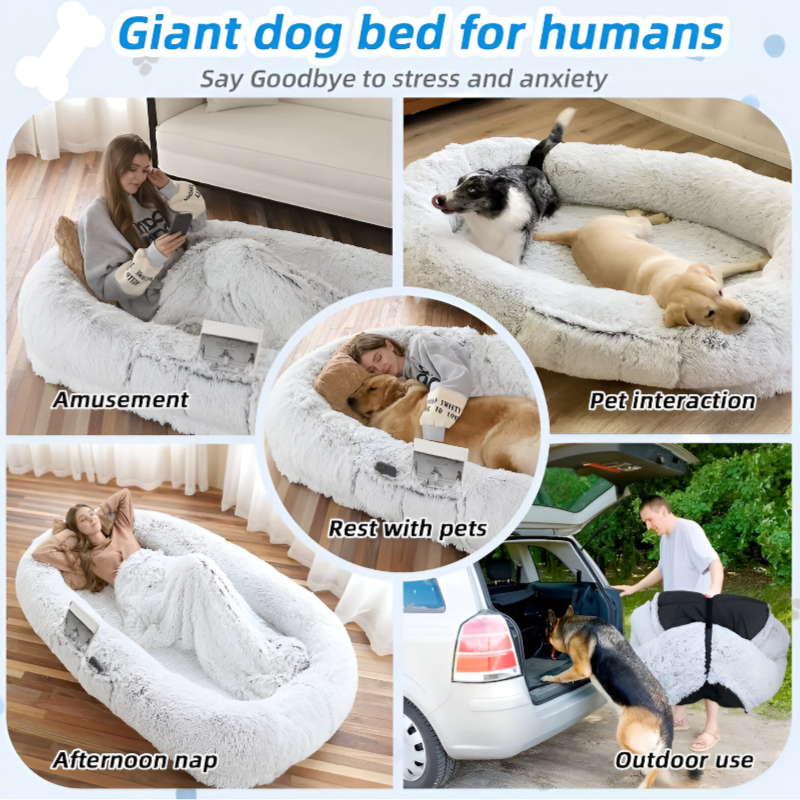 Human-Sized Dog Bed – A Cozy Retreat for Deep Relaxation!