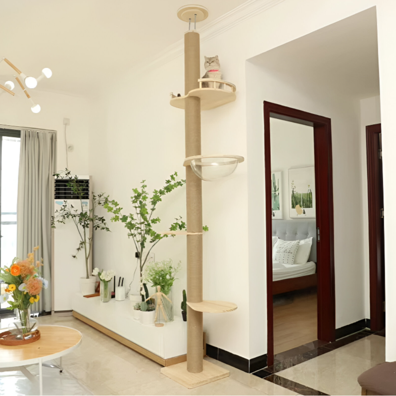 Ultimate Multi-Level Cat Tower – Floor-to-Ceiling Climbing Tree & Scratcher